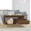 vidaXL Coffee Table Brown Oak Engineered wood 35.4x19.3x17.7 in
