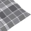 vidaXL Patio Deck Chair Grey Solid Acacia wood, 100% polyester Medium