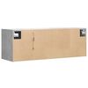 vidaXL TV Wall Cabinet Concrete Grey Engineered Wood 39.4 in