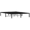 vidaXL Metal Bed Frame without Mattress Black 59.1"x78.7"