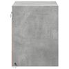 vidaXL Wall-mounted Bedside Cabinet Set of 2 Concrete Grey Engineered Wood