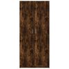 vidaXL Wardrobe Smoked Oak Engineered wood Standard Doors Wardrobe