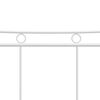 vidaXL Bed Frame White Powder-coated metal Full Durable Rectangular
