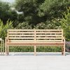 vidaXL Garden Bench Natural Pine Solid Pine Wood Standard Durable
