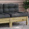 vidaXL Garden Sofa Anthracite
