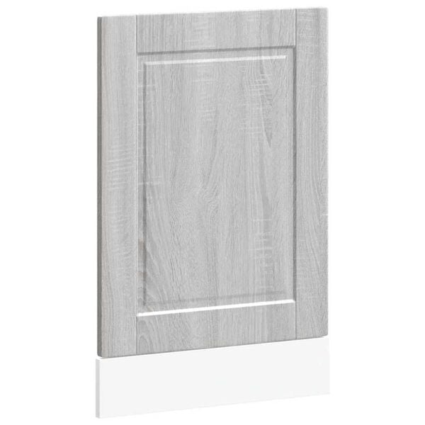 vidaXL Dishwasher Panel Gray sonoma Engineered wood 17.7 x 0.6 x 26.4 in