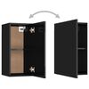 vidaXL TV Cabinet High gloss black Engineered wood 12.0x12.0x23.6 in