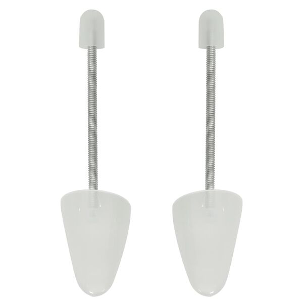 vidaXL Shoe Trees 5 Pairs White EU 38-44 Plastic