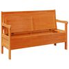 vidaXL Outdoor Bench Brown 119 x 76 x 44cm Solid pine wood