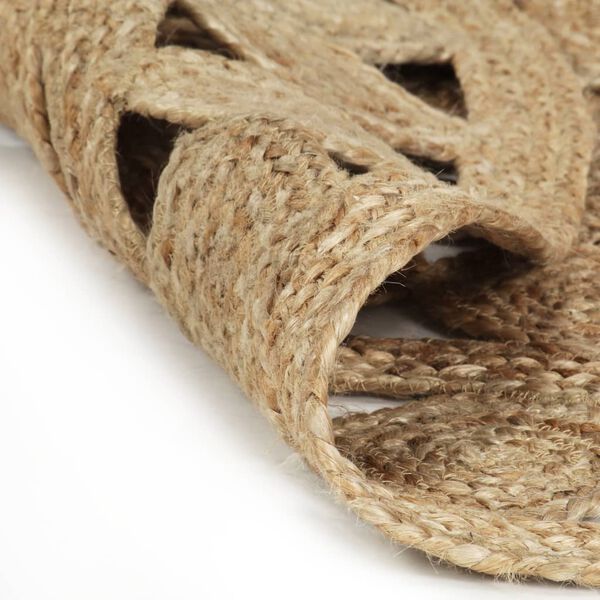vidaXL Area Rug Natural Braided Jute 47.2 in diameter Attractive Design