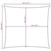 vidaXL Sunshade Sail Oxford Fabric Square 6.6x6.6' Brown