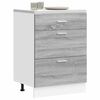 vidaXL Kitchen Base Cabinet Gray Sonoma Engineered Wood Standard