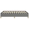 vidaXL Bed Frame Dark Grey Fabric, Plywood, Engineered Wood Full