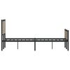vidaXL Bed Frame Sonoma Oak Steel, Engineered Wood