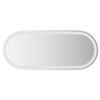 vidaXL LED Bathroom Mirror Transparent Glass 35.4 x 15.7 in