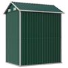 vidaXL Garden Shed Green Galvanized Steel Large Garden Shed