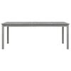 vidaXL Garden Table Grey Solid acacia wood Large Durable Garden Table