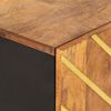 vidaXL Highboard Brown and Black 23.6"x13.2"x39.4" Solid Wood Mango