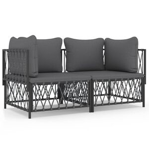 vidaXL Garden Lounge Set Anthracite