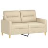 vidaXL Sofa Set Cream Fabric (100% polyester), metal, textilene, plywood