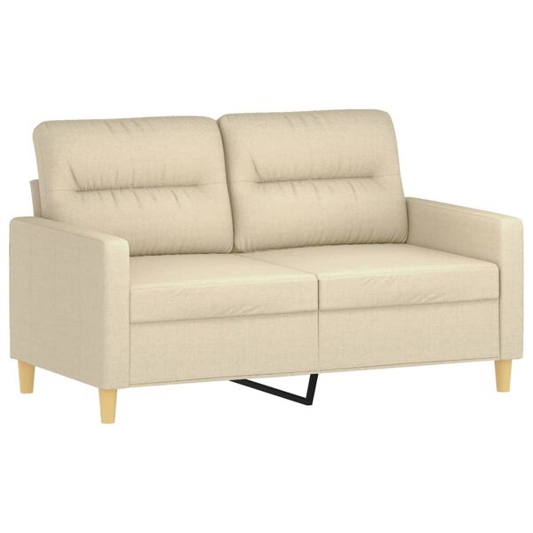vidaXL Sofa Set Cream Fabric (100% polyester), metal, textilene, plywood