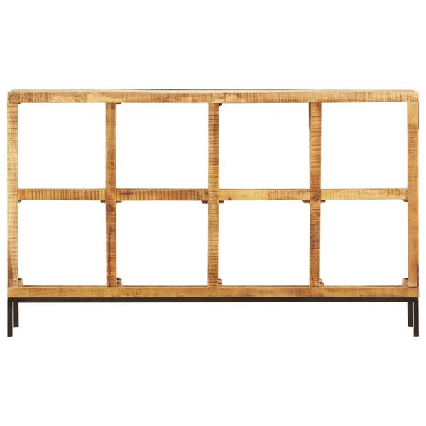 vidaXL Sideboard Natural wood grain Solid mango wood 63.0x9.8x37.4 in