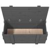 vidaXL Storage Box Grey Solid Pine Wood Medium Storage Box Rectangular