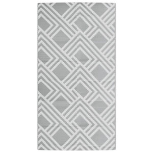 vidaXL Outdoor Carpet Grey Polypropylene (PP) 31.5 x 59.1 in