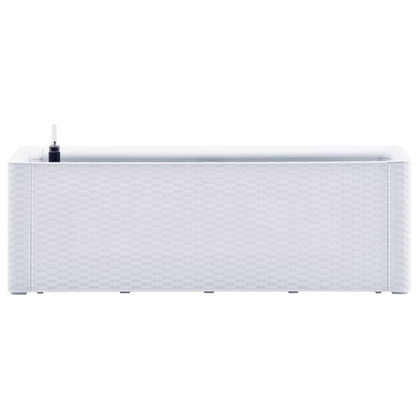 vidaXL Raised Bed White PP (polypropylene) Large Planters Raised Bed