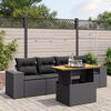 vidaXL Garden Sofa Set Black