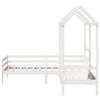 vidaXL Day Bed And Bench Set White Solid pine wood, Plywood Single size