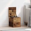 vidaXL Storage Box Old Wood 11.81 x 13.78 x 13.78 in Engineered Wood