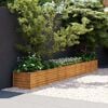 vidaXL Garden Raised Bed Normal metal color Corten steel Large