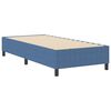 vidaXL Box Spring Bed Blue 35.4" x 78.7" Corduroy fabric