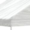 vidaXL Gazebo With Roof White Polyethylene, Galvanized Steel Large