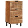 vidaXL Sideboard Natural 15.75 x 13.19 x 29.53 in Solid Acacia Wood