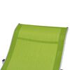 vidaXL Sun Lounger Set of 2 Green and Gray Textilene fabric and aluminum