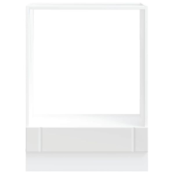 vidaXL Oven Cabinet White Engineered Wood Compact Adjustable Feet