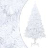 vidaXL Artificial Christmas Tree White PVC, steel, plastic 82.7 in