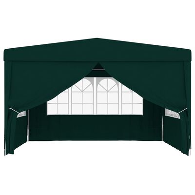 vidaXL Professional Party Tent with Side Walls 13.1'x13.1' Green 0.3 oz/ft²