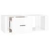 vidaXL Coffee Table High gloss white Engineered wood Medium Coffee Table