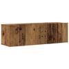vidaXL 4 Piece Wall-mounted TV Cabinet Set Old Wood 100x30x30 cm