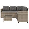 vidaXL Garden Sofa Grey, Dark Grey