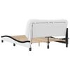vidaXL Bed Frame White and Black