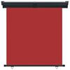 vidaXL Balcony Side Awning Red Steel, aluminum, 100% polyester