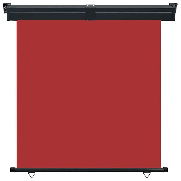 vidaXL Balcony Side Awning Red Steel, aluminum, 100% polyester