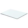 vidaXL Glass Panel Set of 2 Clear Tempered glass 15.7 x 9.8 in