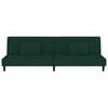 vidaXL Sofa Bed Dark Green Velvet, Wood, Foam, Plastic Medium