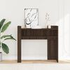 vidaXL Console Table Brown Oak Engineered Wood Medium Console Table