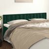 vidaXL Headboards 2 pcs Dark Green 31.5"x2"x30.7"/34.6" Velvet